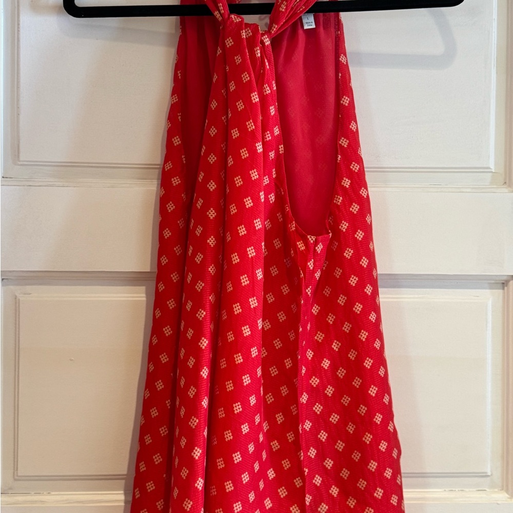 Joie Red Halter Top, Like New, size Large